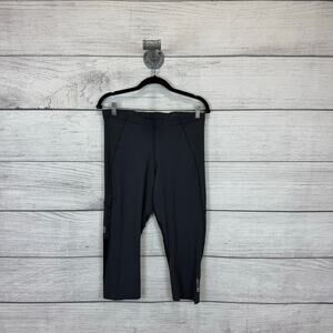 Sugoi Women's Gray Active Workout Cropped Leggings Size Large